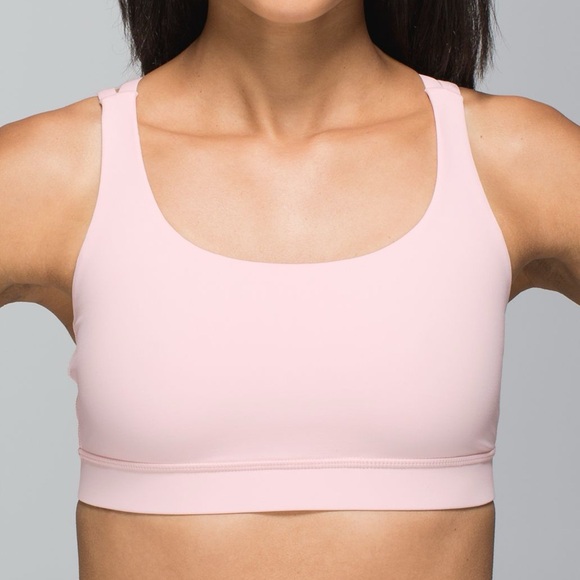 Lululemon Energy Bra-Size 4-Parfait Pink - Picture 2 of 6